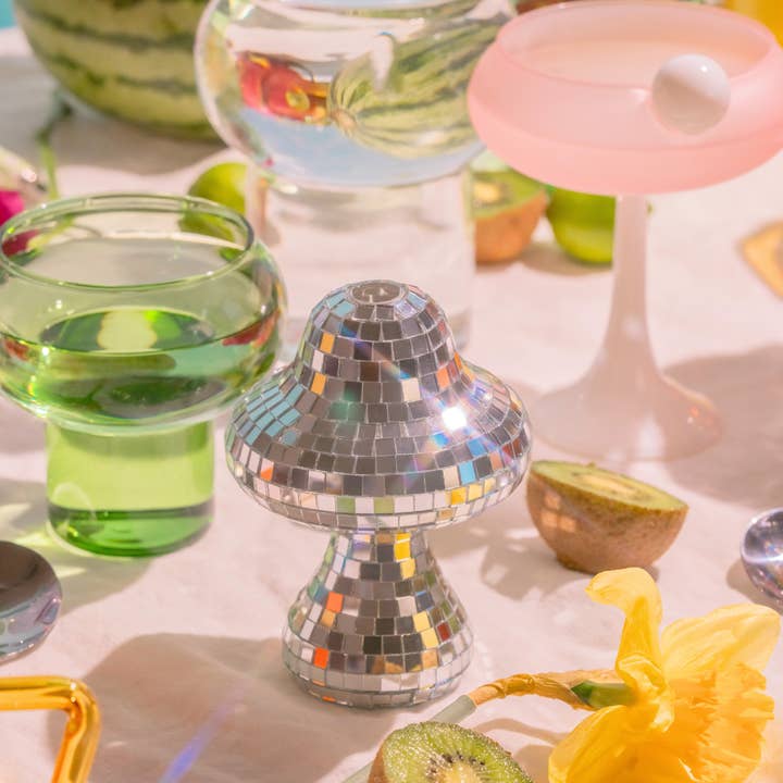 Filtrum Home - Wholesale Vase - Mushroom Disco Vase - Silver2