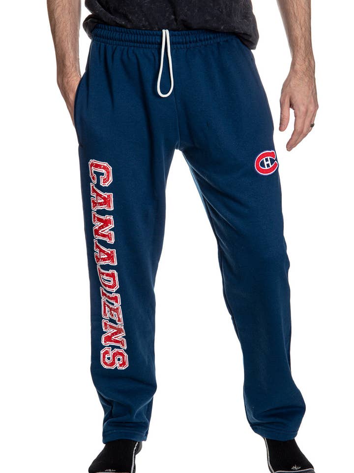 Pantalon de survêtement en molleton premium des Canadiens de Montréal pour la vente par Calhoun Sportswear