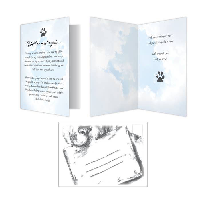 Dog Speak - Wholesale Sympathy Card - Dog Sympathy Card - Until we meet again…