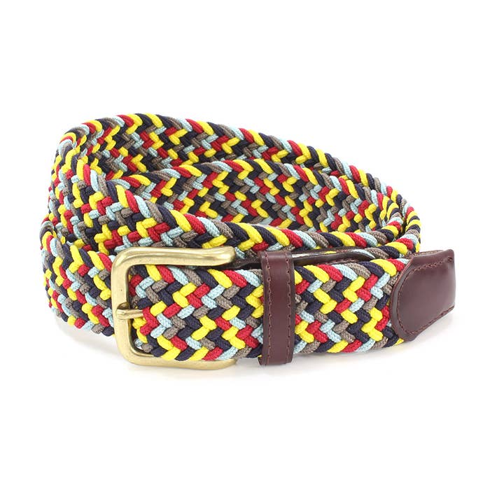 Wakerley 35mm gul/marinblå/röd elastisk bälte för wholesale av Sophos