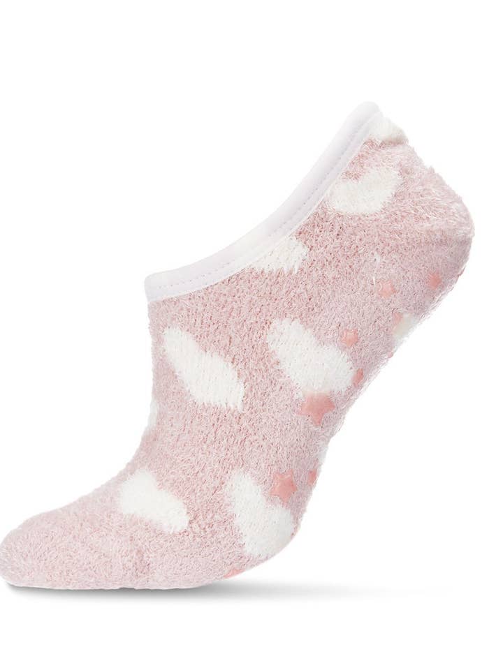 Spa Heart Citrus Scent Non-Skid Slipper Sock for wholesale by Infinity Classics International Inc.
