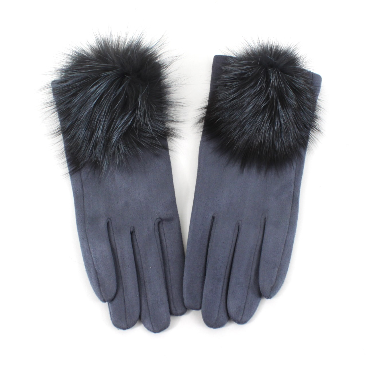 Pretty Persuasions – wholesale Gloves – Women's – A24020 Extra Furry Pom Pom Gloves1