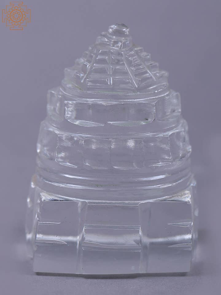 Shri Yantra van 1 „Crystal Small voor wholesale door Exotic India Art