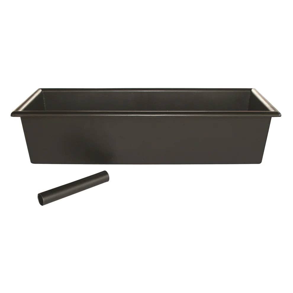 EcoQuality – wholesale Kitchen tool/gadget – CR-760, 14"x5"x3" Black Bar Maid Drain Tray with Tube, EA0