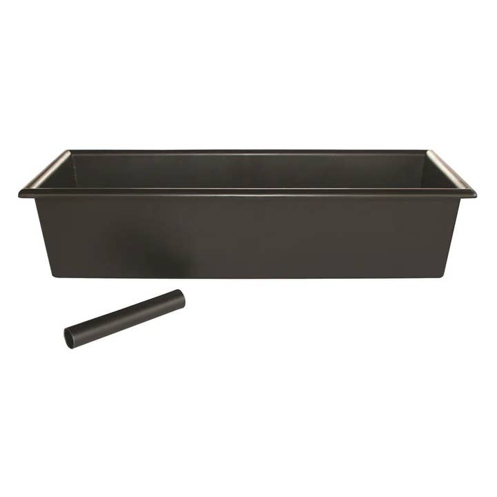 EcoQuality - Wholesale Kitchen tool/gadget - CR-760, 14"x5"x3" Black Bar Maid Drain Tray with Tube, EA