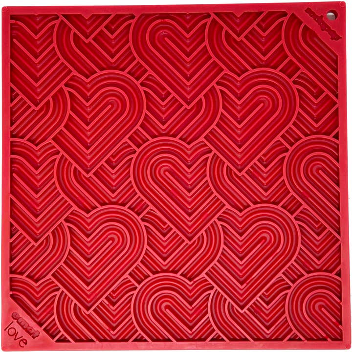 SodaPup Dog Toys - Vendita all'ingrosso Tappetino sottociotola per animali - Cane - Tappetino per leccare San Valentino Enrichment con motivo a cuore