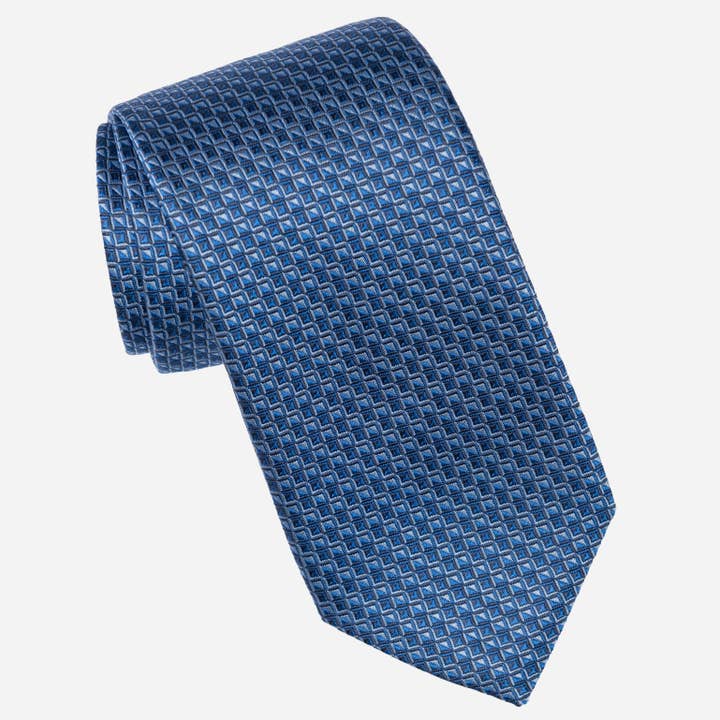 Elizabetta Made in Italy USA – wholesale Necktie – Men’s – Brunelli - Silk Jacquard Tie - Blue2