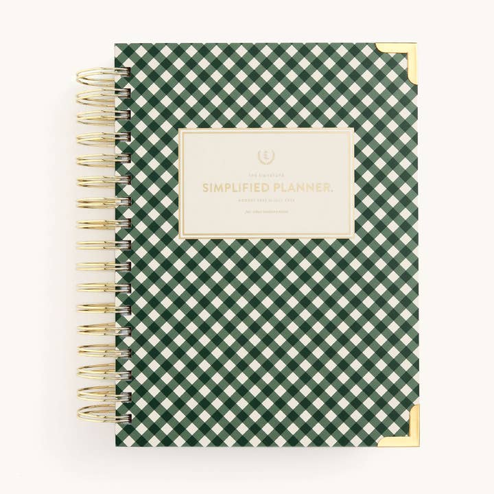 2025-2026 Spiral Daily Simplified Planner - Camp Gingham for wholesale by Simplified by Emily Ley