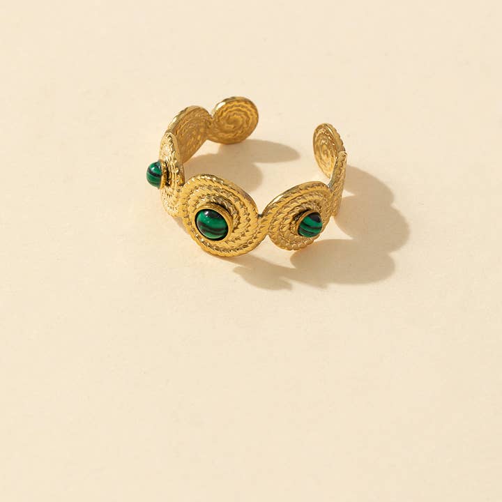 Blossom bijoux - Wholesale Cocktail/Statement Ring - Adjustable ring Stainless steel 24BGA047