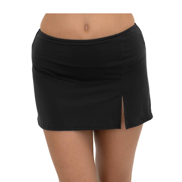 Jupe de bain unie Fit 4 Ur Hanches avec fente pour la vente par Fit 4U