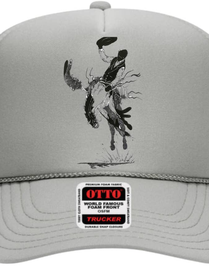 Bucking Horse Foam Trucker Cowgirl Cowboy Western Rodeo for wholesale by The Rodeo Rose