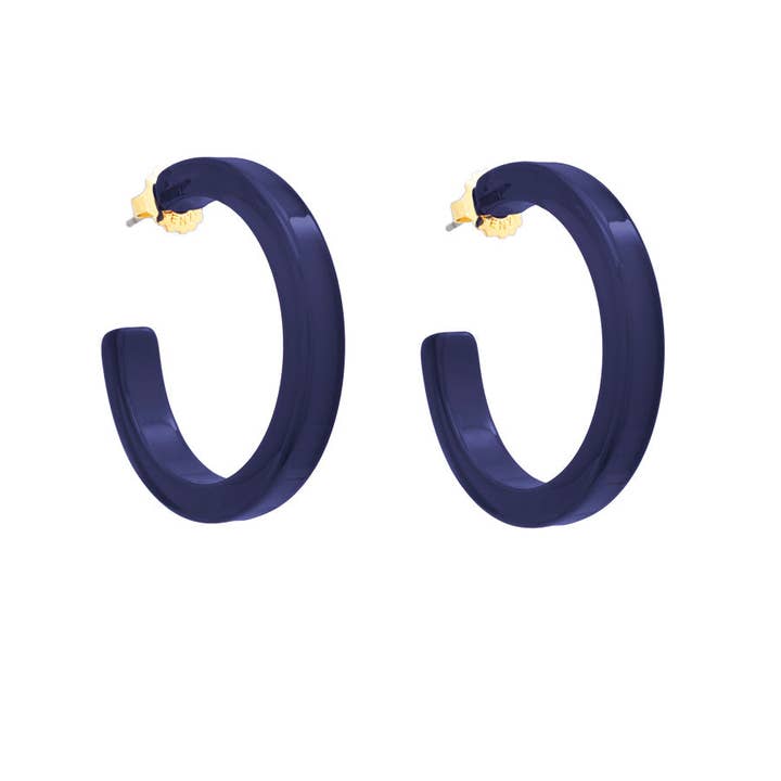 ZENZII Jewelry – Großhandel Hoops – Mittelgroßer offener Creolring aus Kunstharz17