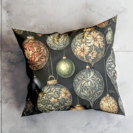 Christmas Decor Pillow Cover, Christmas Accent Pillow Cover for wholesale by Upside Down Owl Farm