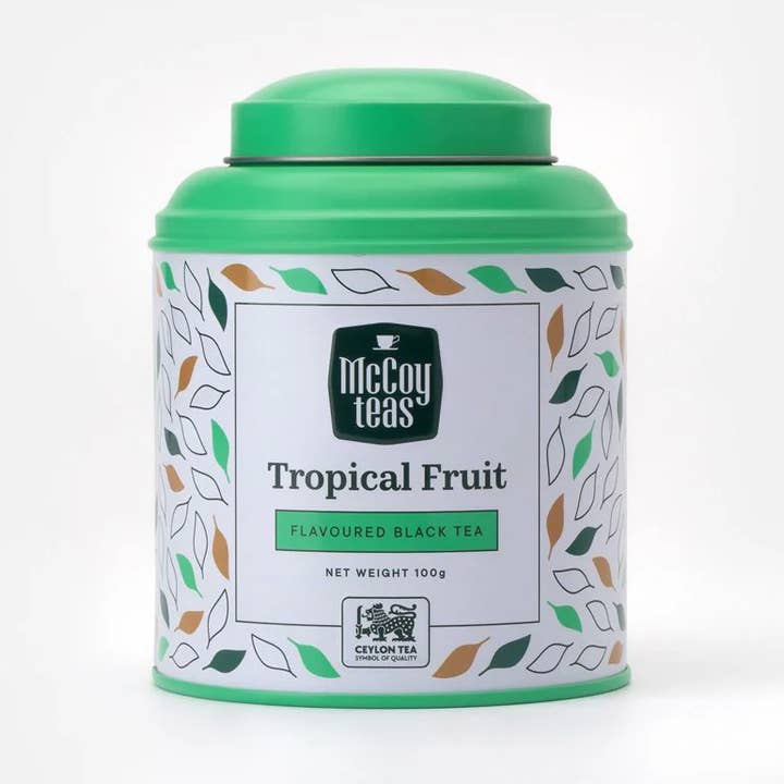 Løse blade tropisk frugt for engroshandel hos Mccoy Teas Canada