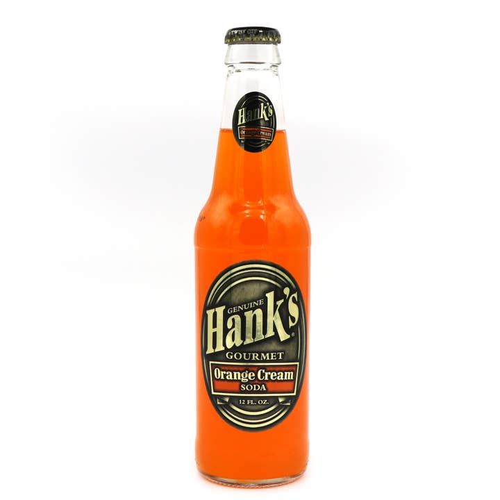 Grandpa Joe's Candy Shop - Wholesale Soda/Carbonated Drink - Hank's Orange Cream Soda, 12oz Glass Bottle 12ct1