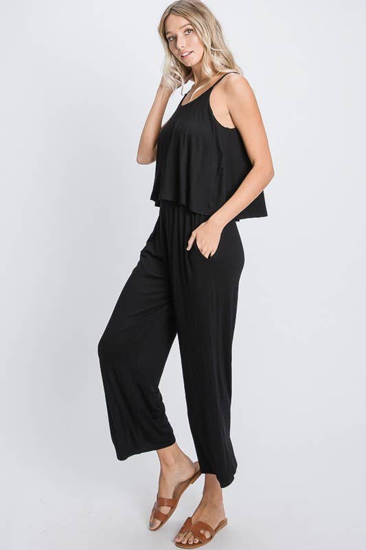 HEIMISH - Wholesale Jumpsuit - Women's - SP1096-10 SOLID CROP JUMPSUIT WITH SIDE POCKET8