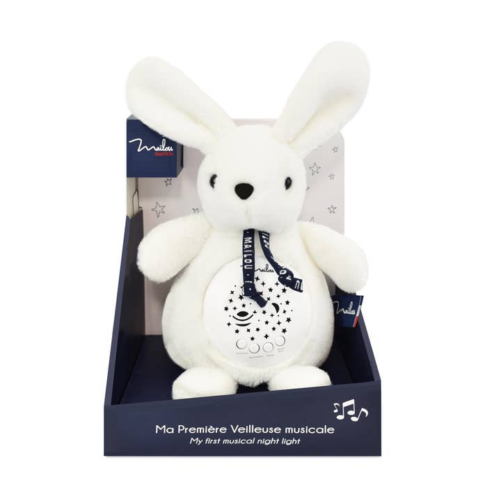 MAÏLOU TRADITION - Wholesale Night Light - Kids & Baby - MUSICAL NIGHTLIGHT/AMBIANCE PROJECTOR White Rabbit
1