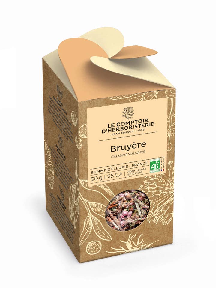 ORGANIC HEATHER INFUSION WITH FLOWERS 50G for wholesale by LE COMPTOIR D'HERBORISTERIE