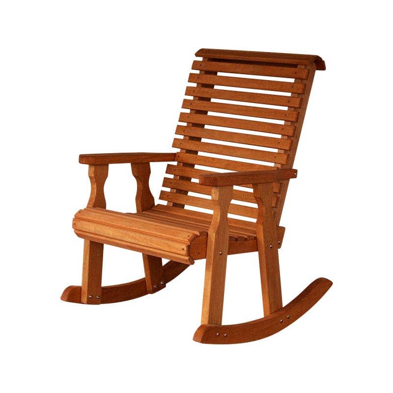 The Porch Swing Company - Wholesale Rocking Chair - Amish Casual Heavy Duty Roll Back Wooden Outdoor Rocking Chair4