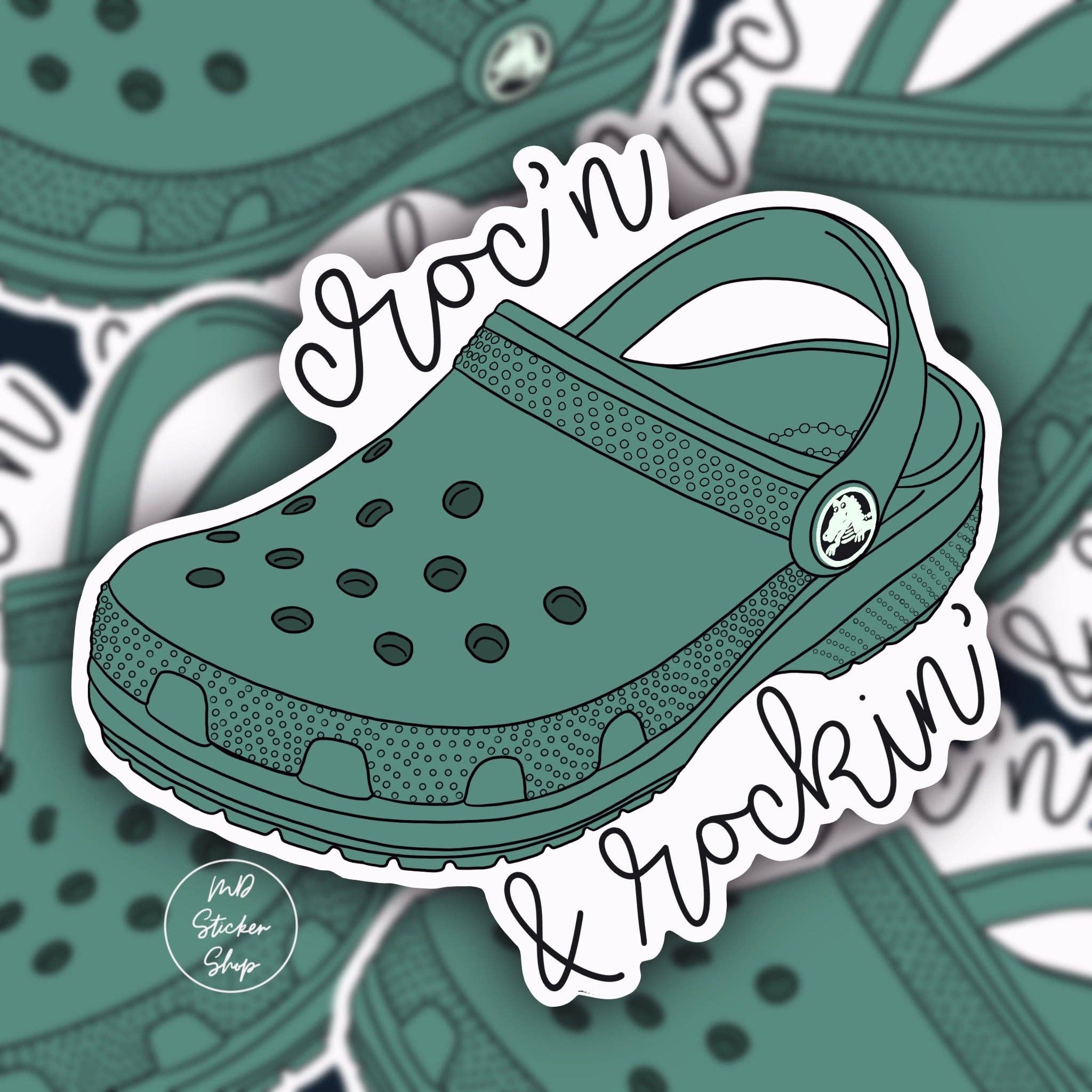 MDStickerShop – wholesale Klistermärke – Croc'n & Rockin' Crocs Vinyl klistermärke0