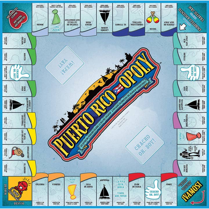 Outset Games and Cobble Hill Puzzles - Wholesale Board Game - Puerto Rico-Opoly Board Game