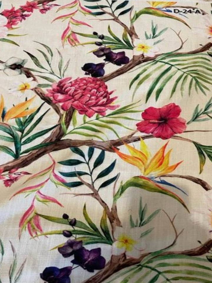 Tissu à impression numérique - Coton fait main - 58 pouces de largeur, | Décoration d'intérieur pour la vente par Fabrics Star