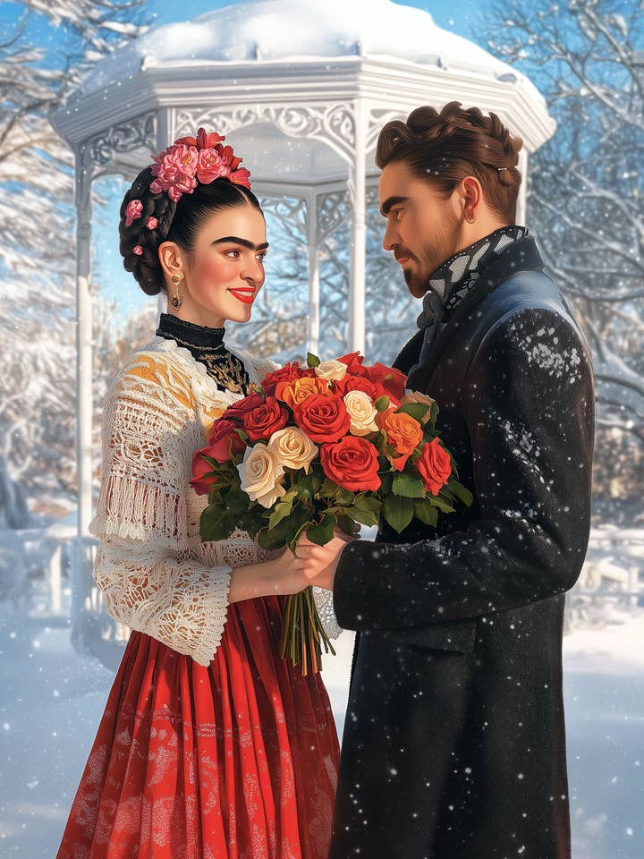 Frida Kahlo : Couple d'amour | Carte Fripperies pour la vente par Fripperies