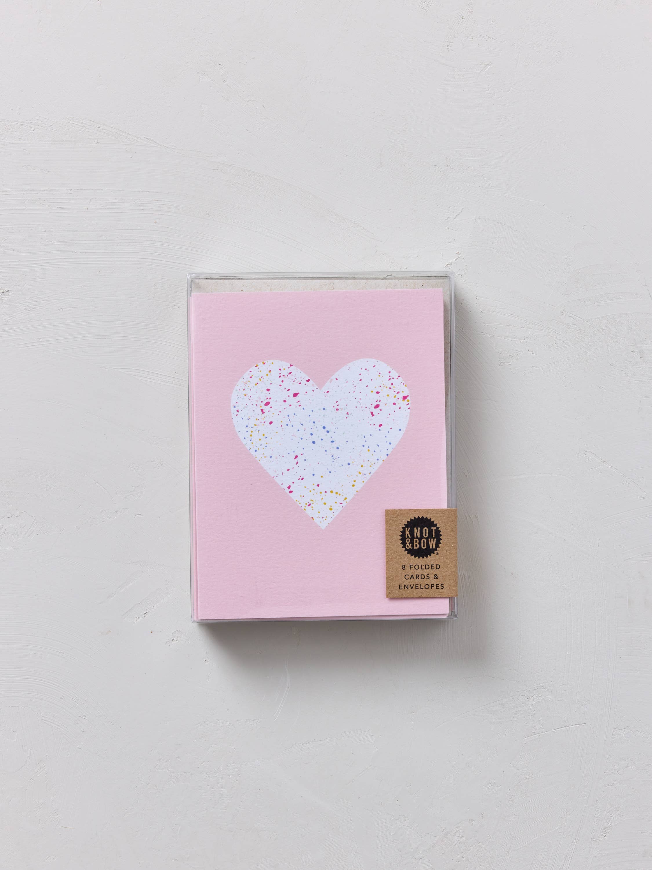 Knot & Bow - Wholesale Love Card - Boxed Set of 8 Cards | Splatter Heart Greeting Cards1
