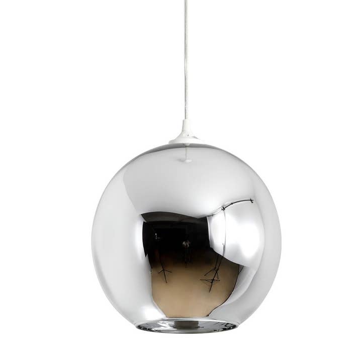 Mirror Ball Shade Pendant Lamp - Chrome for wholesale by Timpano Direct