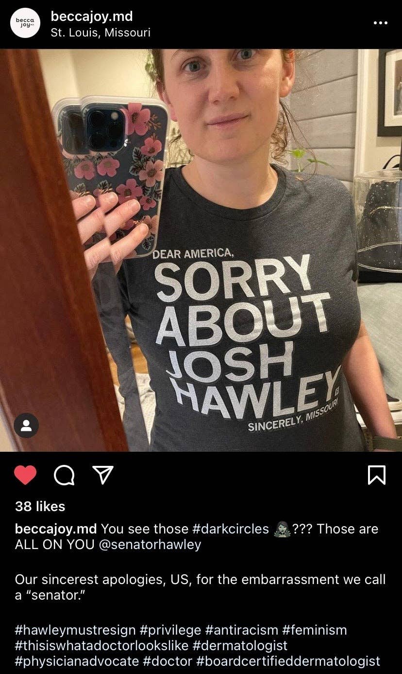 RAYGUN - Vente T-shirt sérigraphié – unisexe - Désolé pour Josh Hawley8