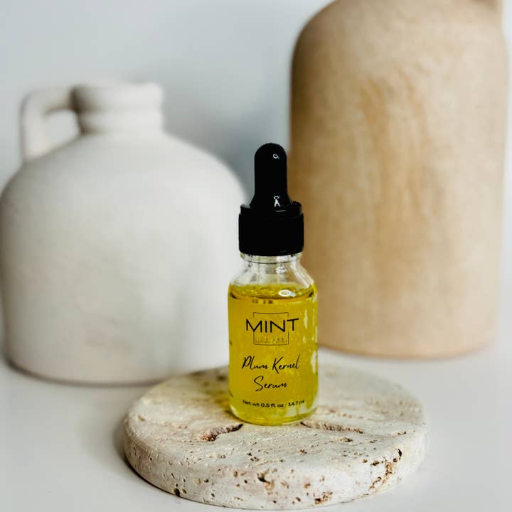 Organic Plum Kernel Oil Serum | Nourishing Serum for wholesale by Mint Made Artisan Soaps and Holistic Skincare