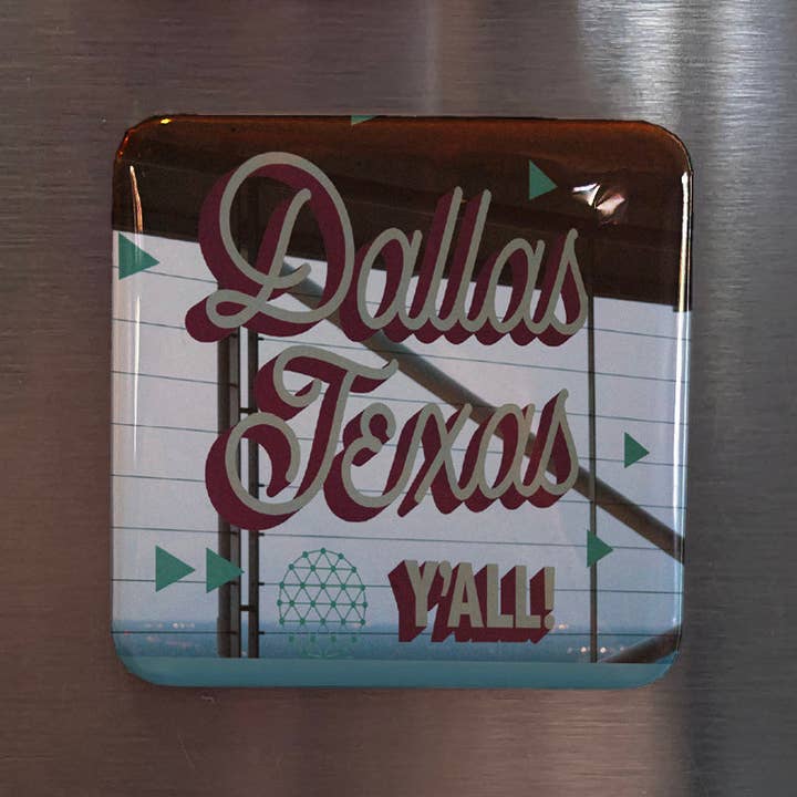 Dallas Texas Fridge Magnet for wholesale by PhiloPerse