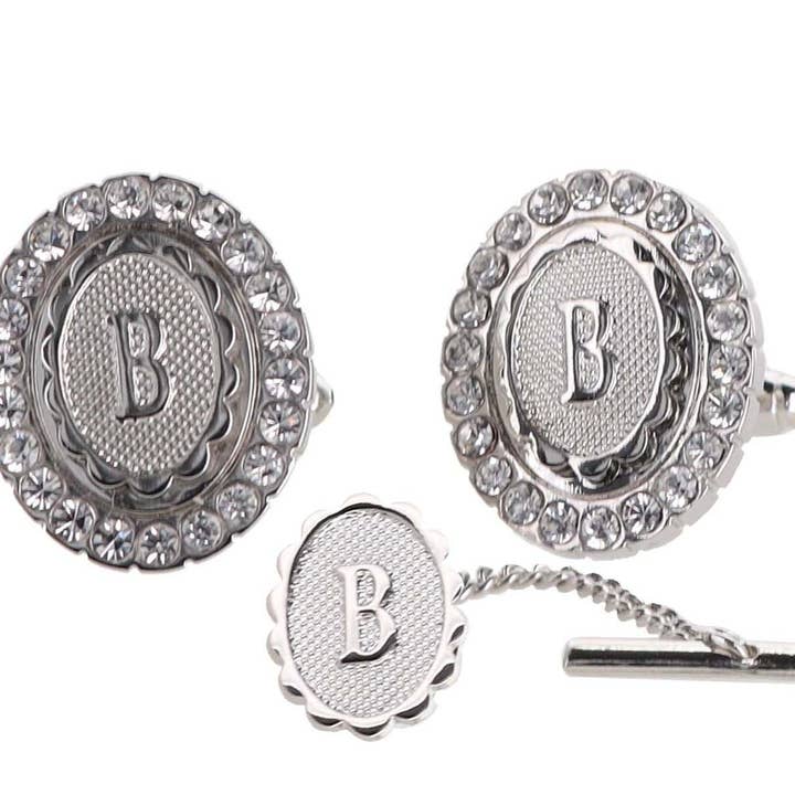 Dubal Brothers - Vendita all'ingrosso Gemelli - Gemelli e fermacravatte Vittorio Vico Bling iniziali: dalla A alla Z di Classy Cufflinks28