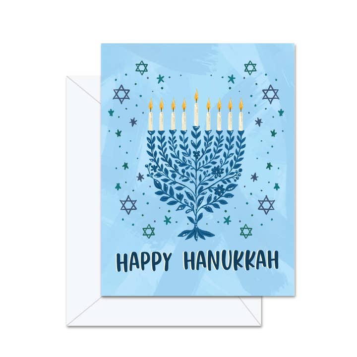 Joyeux Hanukkah ! - Carte de vœux pour la vente par Jaybee Design