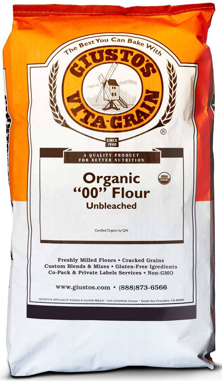 Golden West Specialty Foods - Wholesale Flour - Giusto's  Double 00 Organic Pizza Flour, 25 lbs0