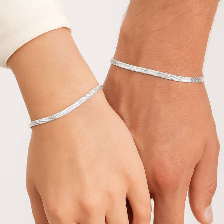 Klassisches Armband mit Fischgrätmuster für den Großhandel von Karen Cole Timeless Treasures