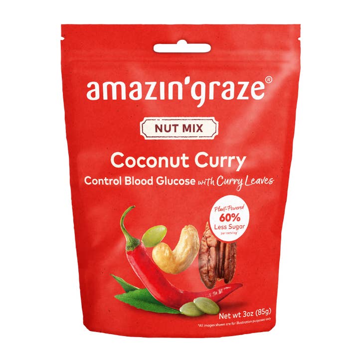 Coconut Curry Nut Mix for wholesale by Amazin' Graze