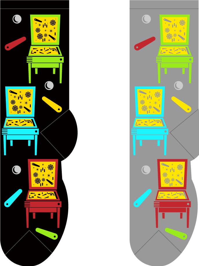 FOOZYS Fun Socks - Wholesale Socks - Men's - Pinball Wizard Socks