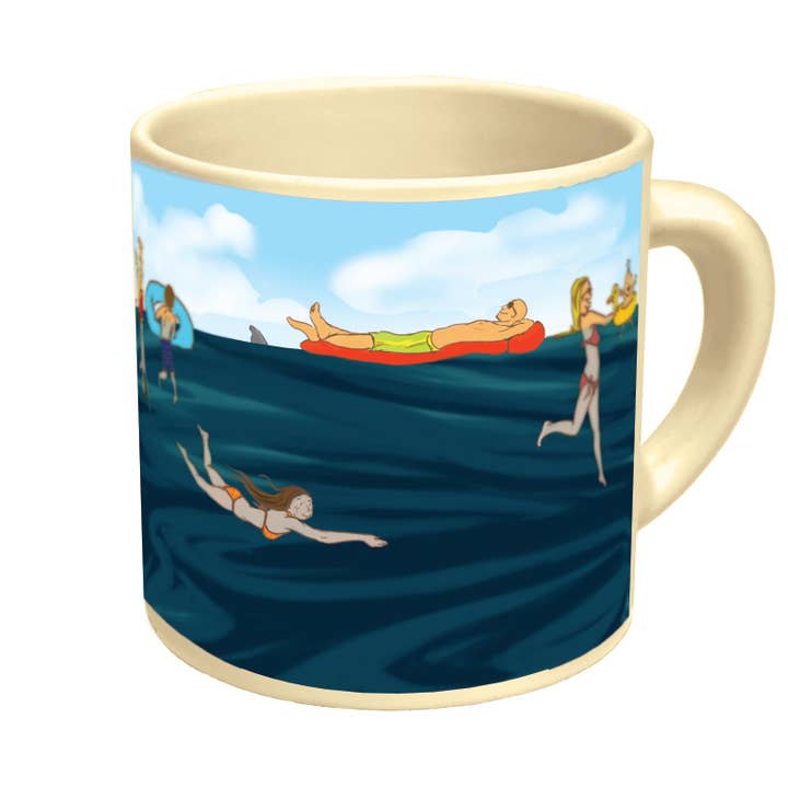 Unemployed Philosophers Guild - Wholesale Coffee Mug - Shark! Heat-Changing Coffee Mug1
