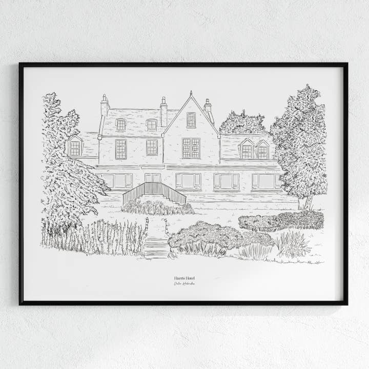 Harris Hotel, Ydre Hebriderne. for engroshandel hos Morello Press