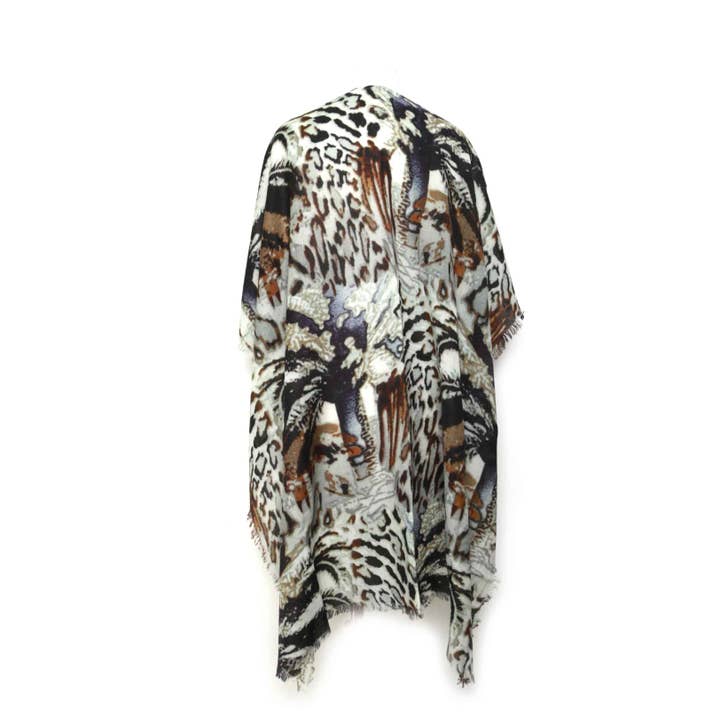 Namaskar Australia - Wholesale Cape – Women's - Leopard Abstract Cape1