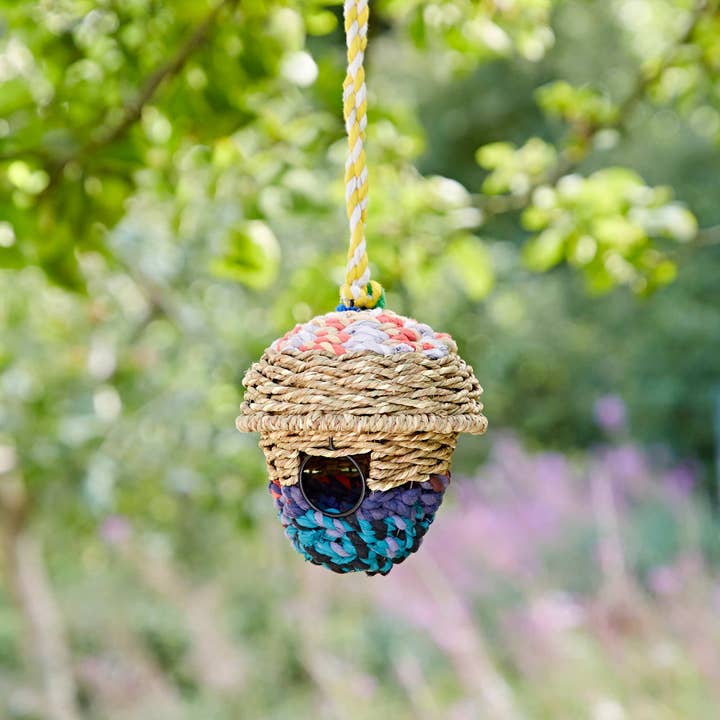 The Paper High Gift Company Limited - Wholesale Bird House - Acorn Recycled Cotton Birdhouse - Handmade3