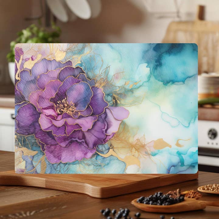 Fernville Creations - Wholesale Cutting Board - Tempered Glass Cutting & Serving Board with Kitchen Decor