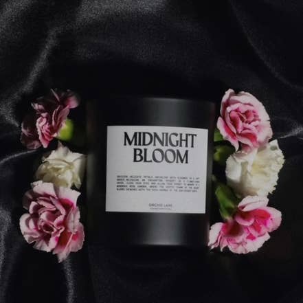 Midnight Bloom Candle for wholesale by Orchid Lane