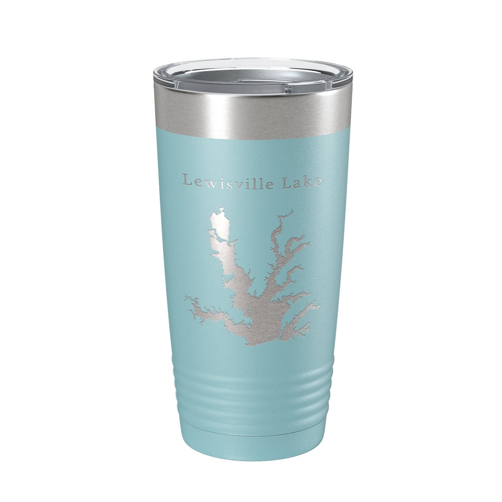 CarveBright - Wholesale Insulated Mug/Tumbler - Lewisville Lake Map Tumbler Travel Mug Insulated Laser Engraved Coffee Cup Texas 20 oz13