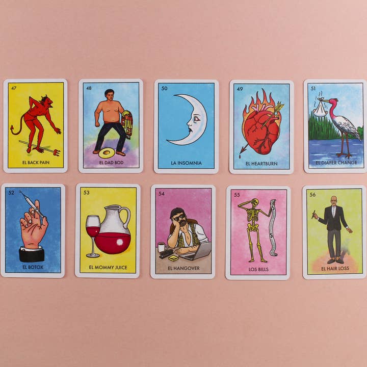 Blue Star Fun - Wholesale Card Game - Millennial Loteria Board Game: El Midlife Crisis Expansion