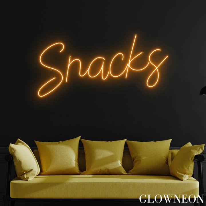 Glow Neon - Wholesale Neon Sign - Snacks Neon Sign, Snacks Led Sign, Grocery Store Wall Decor1