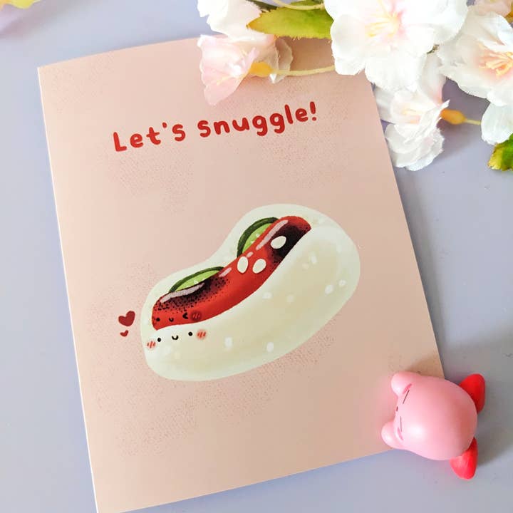 Faisons du câlin ! Carte de voeux pour la vente par Laiberry Art