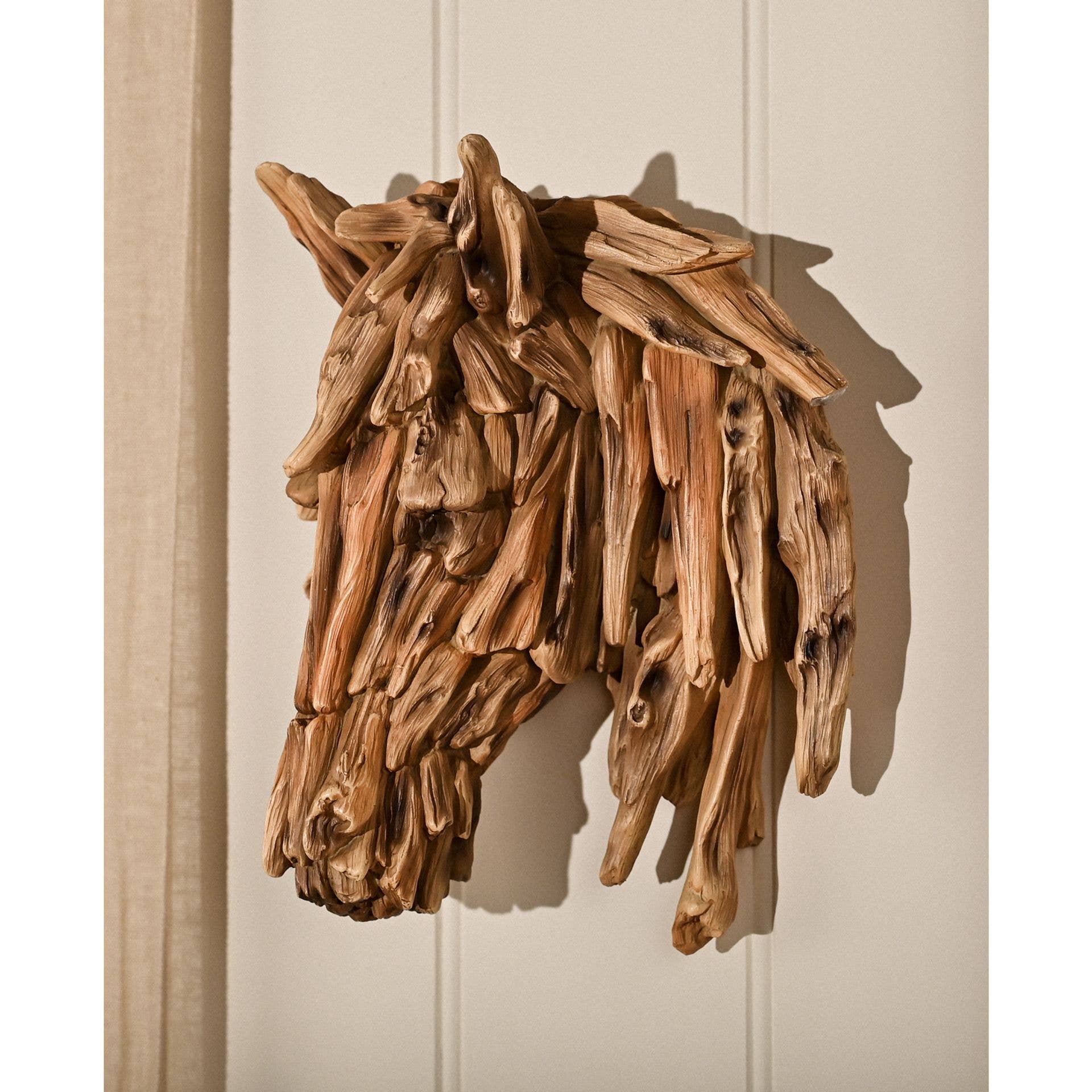 WIDDOP and Co. - Wholesale Decorative Figurine - Naturecraft Resin Driftwood Collection Horse Head Wall Art1