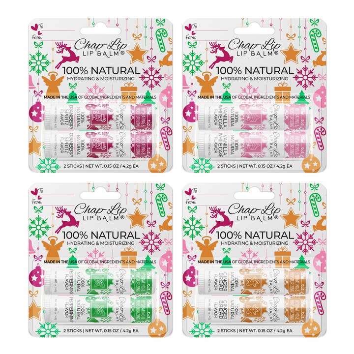 Chap-Lip - Wholesale Lip Balm - Chap-Lip Lip Balm - Holiday Edition Twin Blister Pack